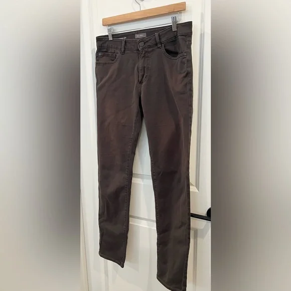 DL 1961 Nick Slim DL Ultimate Knit Pants Brown Men’s Size 32X34 - Picture 3 of 10